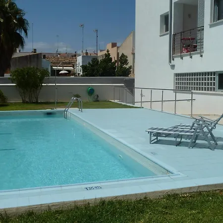 公寓 Pollentiamar Con Piscina Y A 90m De La Playa *
